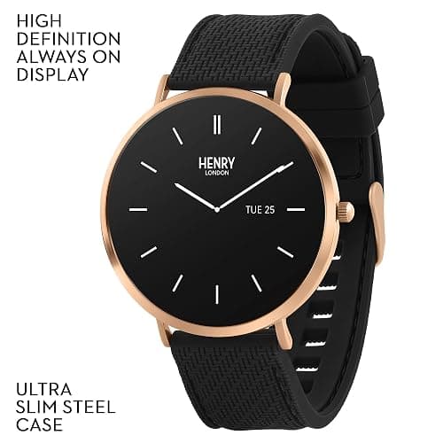 Henry London Montre Intelligente avec Bracelet en Silicone Noir thumbnail 2