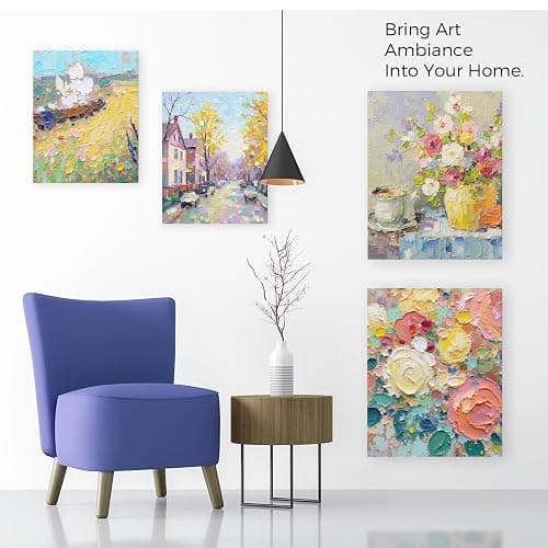 Acrylic Art Set, 41 PCS Painting Kit, Acrylic Paint Set for Kids, Painting Supplies with 24 Acrylic Paints, 1 Wooden Easel , 4 Canvas Panels, 8 Paint Brushes, Drawing Pad, Art Supplies for Kids Adults thumbnail 5