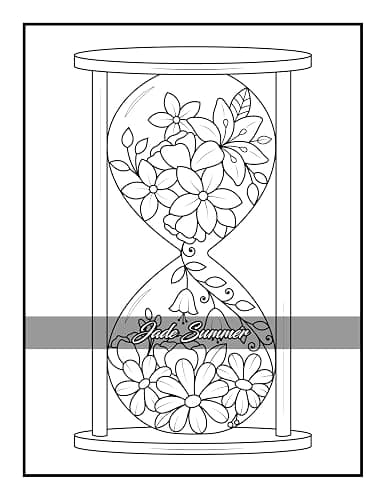 100 Flowers: An Adult Coloring Book with Bouquets, Wreaths, Swirls, Patterns, Decorations, Inspirational Designs, and Much More! thumbnail 23