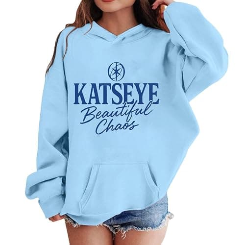 KATSEYE Hoodies for Kids Katseye Merch Sweatshirts Fashion Music Album Graphic Long Sleeve Concert Streetwear for 3-14 Years thumbnail 2