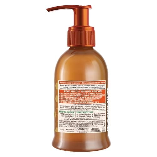 Garnier Whole Blends Hair Honey Repairing Serum for Dry Damaged Hair, Non-sticky & non-greasy, Smoother hair & split ends reduction, 150ml thumbnail 10