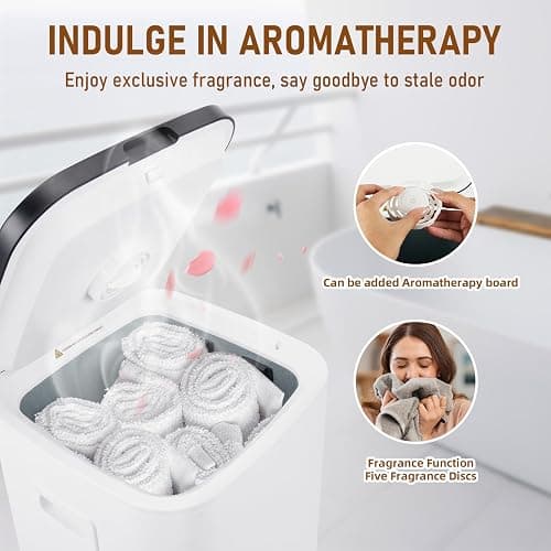 EYDMTE Towel Warmer for Bathroom, 23L Large Towel Warmers, Heated Towel Warmer Bucket with LED Display, 3 Heating Modes, 20/40/60 Min, Auto Shut Off, Child Lock, Black thumbnail 5