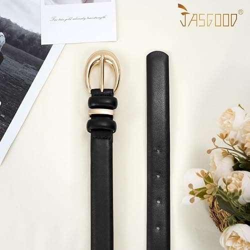 JASGOOD 3 Pack Women Leather Belt - 💗 thumbnail 3