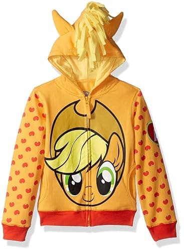 My Little Pony girls Apple Jack Costume Zip-up Hoodie - Image 1