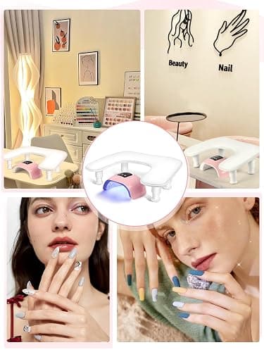 U-förmige Handauflage Nagelstudio Handgelenkauflage: Höhenverstellbare Handkissen Maniküre – Weißer Maniküre-Armauflagenständer für Nagelkunst-Salons（Weiß） thumbnail 7