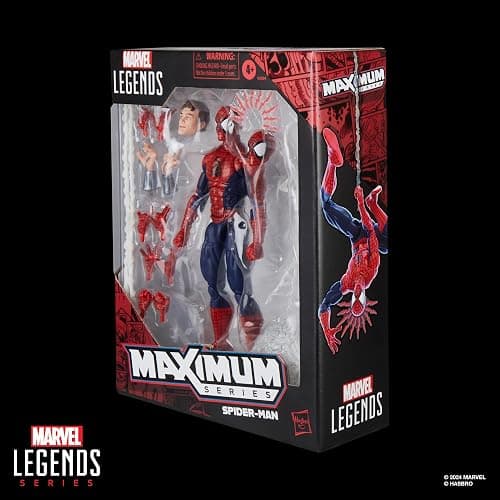 Marvel Legends Maximum Series Spider-Man, Deluxe Spider-Man Comics Collectible 6-Inch Action Figure; Amazing Articulation; Spectacular Accessories thumbnail 17