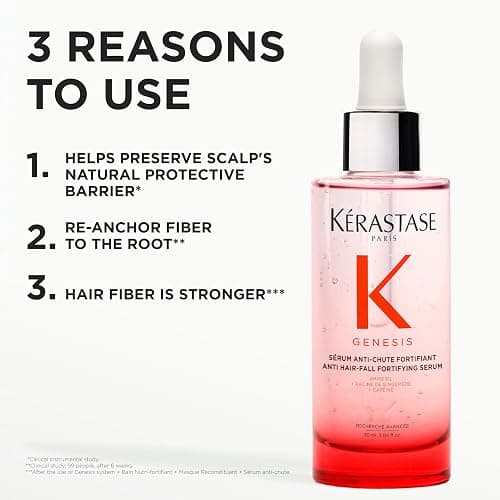 Kérastase Genesis Hair Serum, Nourishing Fortifying Leave-In, For Weakened Hair, With Ginger Root Edelweiss Flower, 90 ml thumbnail 7