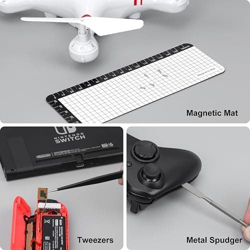STREBITO Mini Electric Screwdriver Set, 70 in 1 Small Electric Screwdriver Cordless - 64 S2 Preicison Bits, 5 Torque Settings, 4 LED Lights, Mini Power Screwdriver Repair Tool Kit for PC RC Electronic thumbnail 9