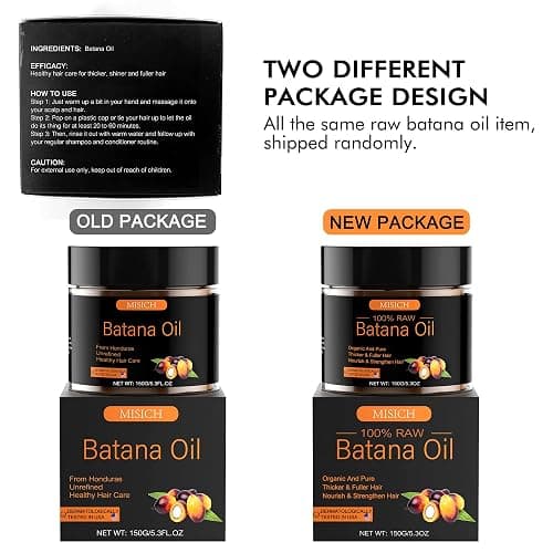 MISICH Raw Batana Oil for Hair Growth, 100% Natural Pure Botana Oil Paste from Honduras, Unrefined Organic Batana Hair Mask for Prevent Hair-Loss, Enhances Thickness for Men & Women 5.3 oz thumbnail 9