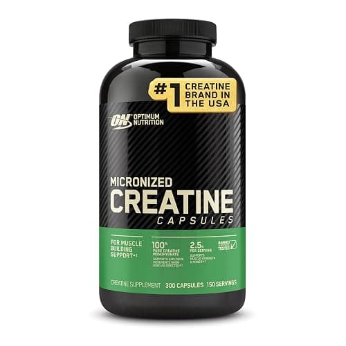 Optimum Nutrition Micronized Creatine Monohydrate Capsules, Keto Friendly, 2500mg, 300 Capsules (Packaging May Vary) - Image 1