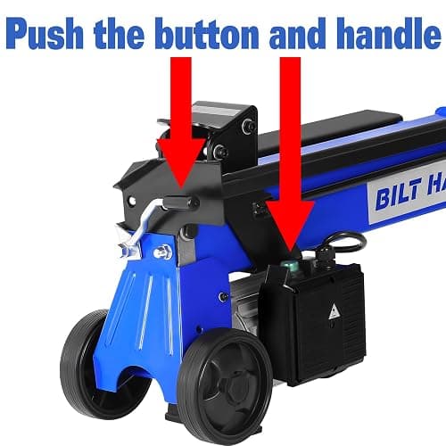 BILT HARD Log Splitter 6.5 Ton, Wood Splitter Electric Powered 15Amp, with Hydraulic Ram, Electric Firewood Splitting Machine, Horizontal thumbnail 5