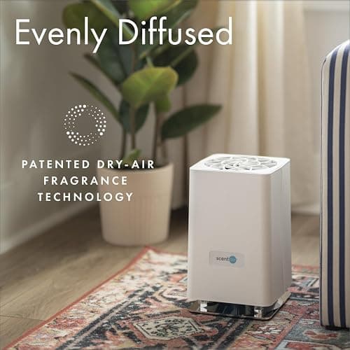 ScentAir Whisper Home | Diffuser Machine, Scents up to 800 Sq. Ft Room, Compatible with Alexa & Google, WiFi & Bluetooth Enabled, Cartridge Sold Separately, White thumbnail 6