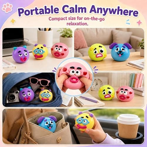 Smushers Squishy Curiosities - Ultra-Soft Slow Rising Stress Relief Toy for Adults, Cute Sensory Fidget Squeeze Toy, Stress Relief Desk Decor Gift（Blue） thumbnail 6