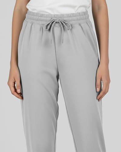 Real Essentials 3 Pack: Girls' Dry-Fit Jogger Sweatpants - Kids Teens Running Athletic Pants with Pockets (Sizes: 4-16) thumbnail 4