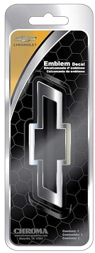 CHROMA 9115 Chevy Injection Molded Emblem, 1 Pack, chrome - Image 1