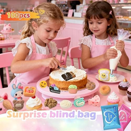 100 Pcs Mystery Food Blind Bags: Mini Resin Food Figures Bulk, Miniature Snacks and Desserts Charms, Mystery Bag Collectible for Fairy Garden, Resin Craft, Cake Décor Gift Surprises thumbnail 2