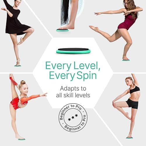 Premium Turning Boards for Dancers, Turn Board for Ballet and Ice Skating | Improve Spins, Technique and Balance, Portable Spin Disc for Dance and Figure Skating, Spinner Disk Training Equipment Gifts thumbnail 5