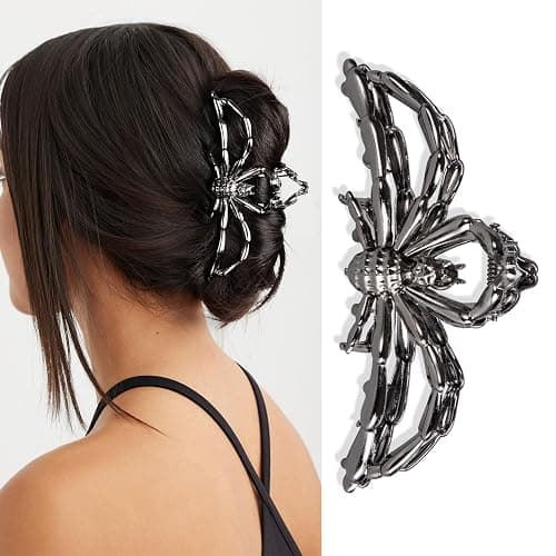 4 Pcs Metal Spider Hair Claw Clips for Women, Goth Hair Accessories, Halloween Gifts for Women thumbnail 3