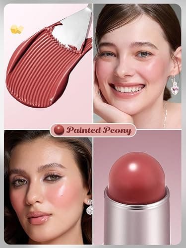 SHEGLAM Buttery Bliss Blush Stick Cream Milk Makeup Blush-Painted Peony thumbnail 3