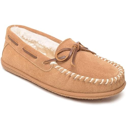 Minnetonka Women's Camp Tie Moc - Indoor/Outdoor Cozy Slippers with Durable Sole - Image 1
