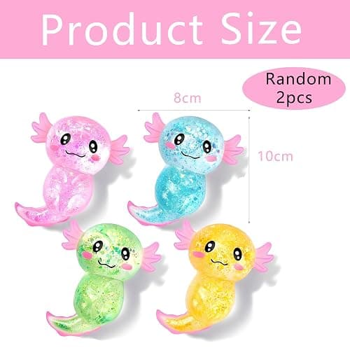 2 PCS Squishy Fidget Toys Fidgets Squishy Small Fidget Toys For Calming Anxiety And Improving Focus for Classrooms Or Desk Play for Boys Girls Party, Birthday Gift(Random Color) thumbnail 3