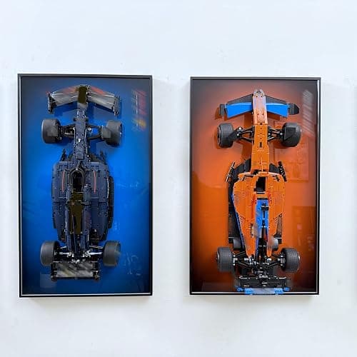 Display Wallboard Compatible with Lego Technic McLaren 42141 2022 Replica Race Car Display, Wall Frame Compatible with Lego Car Wall Mount Display Frame, Size:19.7 x 31.5 in (No Model!) thumbnail 4