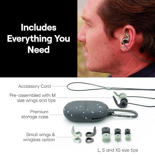 Creatures of Leisure Surf Ears 4.0 – Ear Plugs for Adults That Keep Water Out & Sound in – Surfing Ear Protection – Black/Sage thumbnail 5