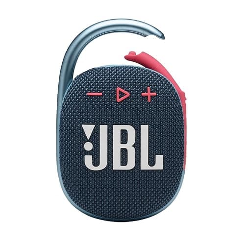 JBL Clip 4, Blue/Coral - Portable Bluetooth 5.1 Speaker - Up to 10 Hours of Play - Waterproof & Dust Resistant - Includes Noise & Echo-Canceling Speakerphone - Image 1