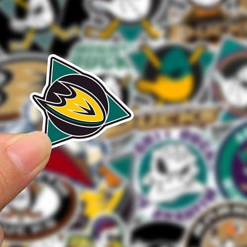 27 PCS Anaheim American Ducks Hockey Stickers for Water Bottle, Laptop, Bicycle, Computer, Motorcycle, Travel Case, Car Decal Decoration Sticker thumbnail 2