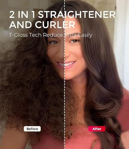 TYMO Thermal Brush Curling Brush - STYLUX 1.7 Inch Blowout Volumizer with Flexi-Fit for Hair Straightening, Heated Round Styler Tool, Hair Straightener and Curler 2 in 1, Dual Voltage, Metallic Gray thumbnail 5