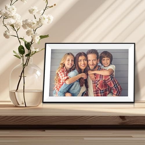 Frameo Digital Picture Frame 10.1 Inch Smart WiFi Digital Photo Frame, IPS Touch Screen, 32GB, Electronic Slideshow, Load from Phone App, Auto-Rotate, for Grandparents & Mothers Day thumbnail 7