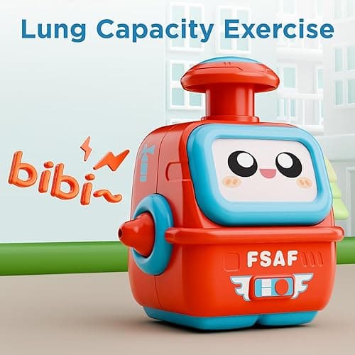 iPlay, iLearn Press to Go Robot Car Toys for Toddlers 1-3, Baby Push Go Friction Race Cars for 12 18 24 Month, 4pcs Infant Play Bot Vehicle Set, 1st Birthday Gifts for 1 2 3 Year Old Boys Girls Child thumbnail 6