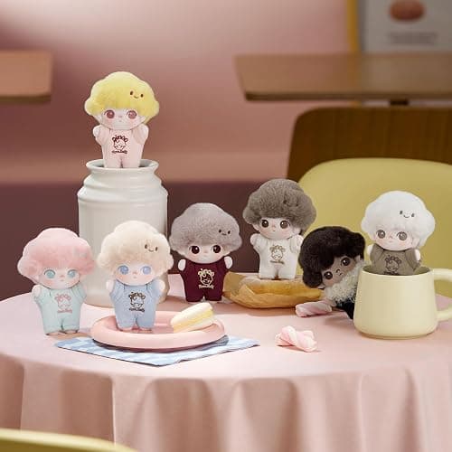 POP MART DIMOO Crush on Coffee Series-Soft-faced Plush Keychain Blind Box, Random Design Action Figures Collectible Toys Home Decorations, Single Box thumbnail 6