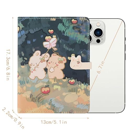 Zeph Hosea Cute Cartoon PU Leather Notebook Kawaii Journal Notebook Japanese Sketchbook A5 Diary Notepad Travel Notebook thumbnail 3