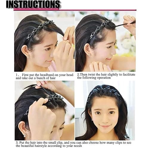 2 pcs hair clip headbands thumbnail 9