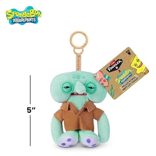 Fuggler SpongeBob 5-Inch Plush Keyring by ZURU, Funny Ugly Monster Bag Clip-on Stuffed Animal, Multiple Characters Available thumbnail 2