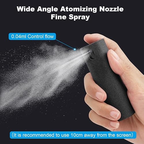 6 Pack Screen Cleaner 3-in-1 Touchscreen Mist Cleaner Spray and Microfiber Cloth Built-in Cleaning Solution Portable Reusable Fingerprint-Proof Spray Bottle for Phone Laptop iPad TV Monitor Car Screen thumbnail 4