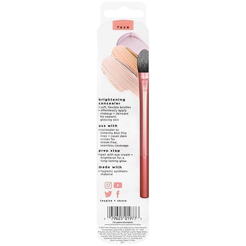Real Techniques Brightening Concealer Makeup Brush, Viral Kitten Paw Brush Conceals Under Eyes, & Imperfections, Cover Dark Circles, For Brightener & Concealer, RT 242 Brush, Cruelty-Free, 1 Count - Brightening Concealer & Eye Creams Makeup Brush, 1PC thumbnail 11
