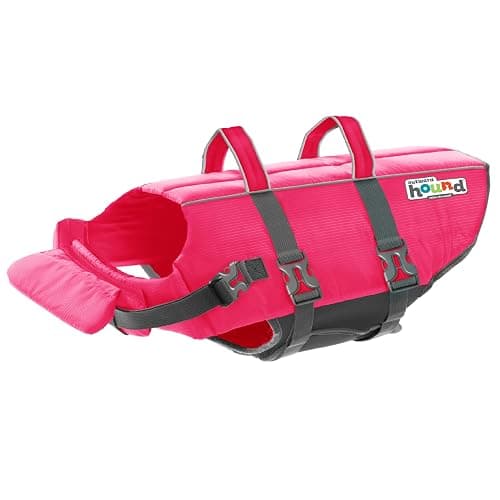 Outward Hound Granby Splash Pink Dog Life Jacket, Medium - Image 1