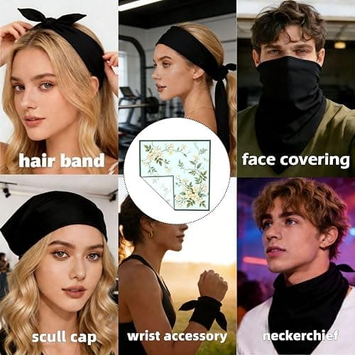 ANSGSD Head Scarf Hair Neck Scarves for Women Fashion Silk Satin Purse Bag Scarfs Handbags Bandana Neckerchief thumbnail 6