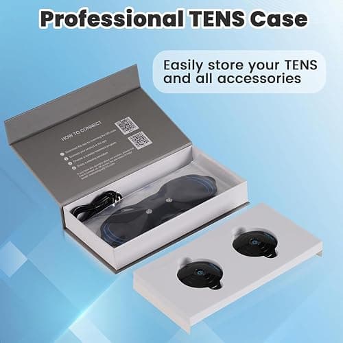 MASTOGO Wireless Tens Unit Muscle Stimulator - Two Sets of Tens Unit Massager for Pain Relief - Up to 12 Mode 20 Intensity Portable with App Controlled Bluetooth TENS EMS Muscle Stimulator Machine thumbnail 7