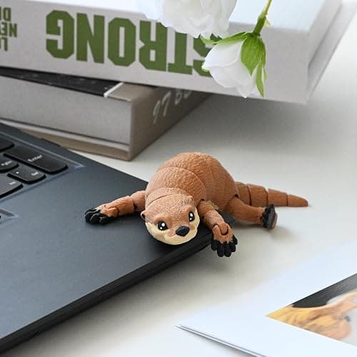 GemmiCho 3D Printed Animals, 5.7" Sea Otter Toy, 3D Printed Ottor for Stress Relief, Easter Eggs Sea Otter Figurines, Easter Basket Stuffers Toys for Boys Kids Teen 5-7 4-6 8-12 (Otter Toy) thumbnail 6