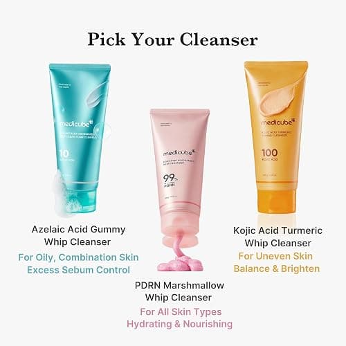 medicube Kojic Acid Turmeric Whip Cleanser | Daily Facial Cleanser for Brightening, Balancing Skin Tone & Texture | Fade Appearance of Uneven Patches & Ideal for Use After Spot Care | Korean Skincare thumbnail 7