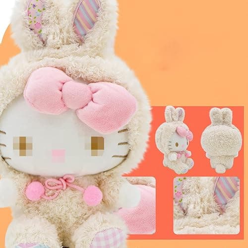 Ykecfpry Kawaii Cartoon Bunny Cross-Dressing Series Plush,Rabbit Stuffed Cute Soft Doll Toys, Plush Pillow Stuffed Animals Toy Birthday Gifts for Girls Kids (Kt) thumbnail 6