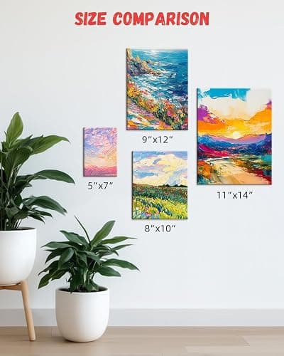 Simetufy 72 Pack 8 x 10 inch Canvas Boards for Painting Flat Canvas Panels | Bulk Value Pack for Classes and Parties 100% Cotton for Acrylics Paint thumbnail 6