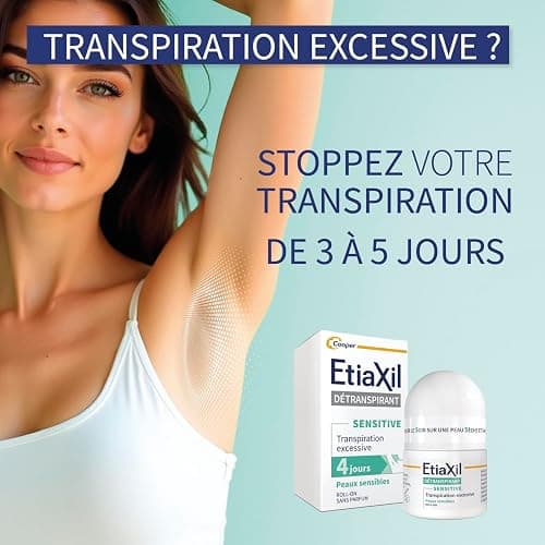 ETIAXIL - Antitranspirante, para transpiración excesiva - Axilas - Piel sensible, Líquido, Sin Fragancia - 15 ml thumbnail 6
