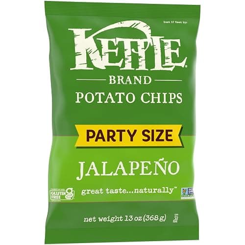 Kettle Brand Potato Chips, Jalapeno Kettle Chips, Party Size, 13 Oz thumbnail 7
