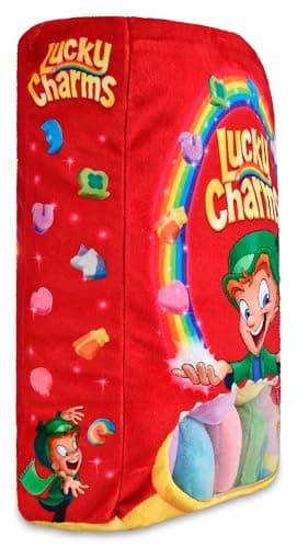iscream Lucky Charms Cereal 14" x 10" Pillow Set with 8 Plushie Marshmallow Charm Mini Pillows thumbnail 3