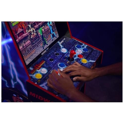 ARCADE1UP Mortal Kombat II Deluxe Arcade Machine, 14 Games | Gaming Cabinet with Real Feel Joysticks and Buttons, 17-Inch Color Screen thumbnail 5
