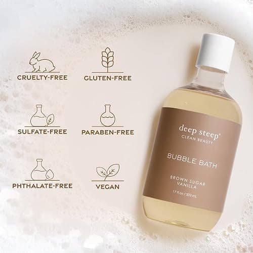Deep Steep Bubble Bath, Lilac Blossom 17 oz – Hypoallergenic, Clinically Tested Soothing Soak with Shea Butter & Argan Oil – Sulfate-Free thumbnail 8